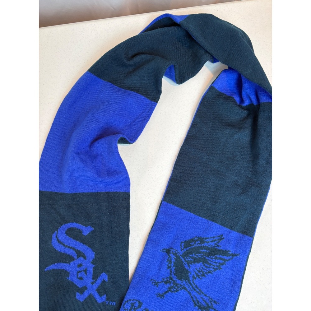 Chicago White Sox Harry Potter Ravenclaw Scarf Black Blue Knit Fringe MLB